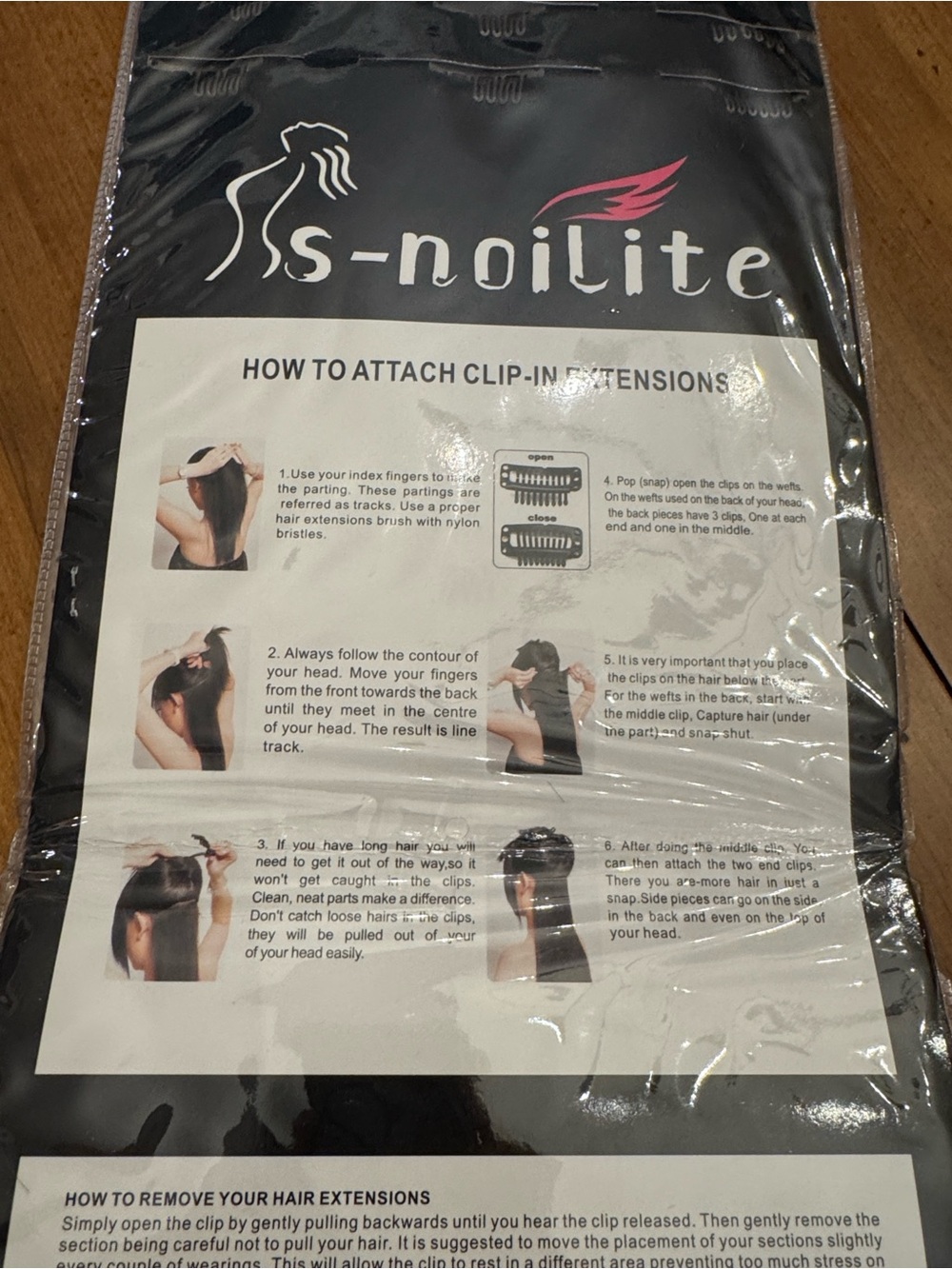 S-noilite Clip-In Hair Extensions - Picture 3 of 4